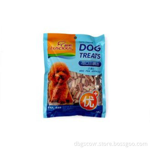 PET / VMPET / PE Pet Food Bags , Dog Food 3 Side Seal Bag